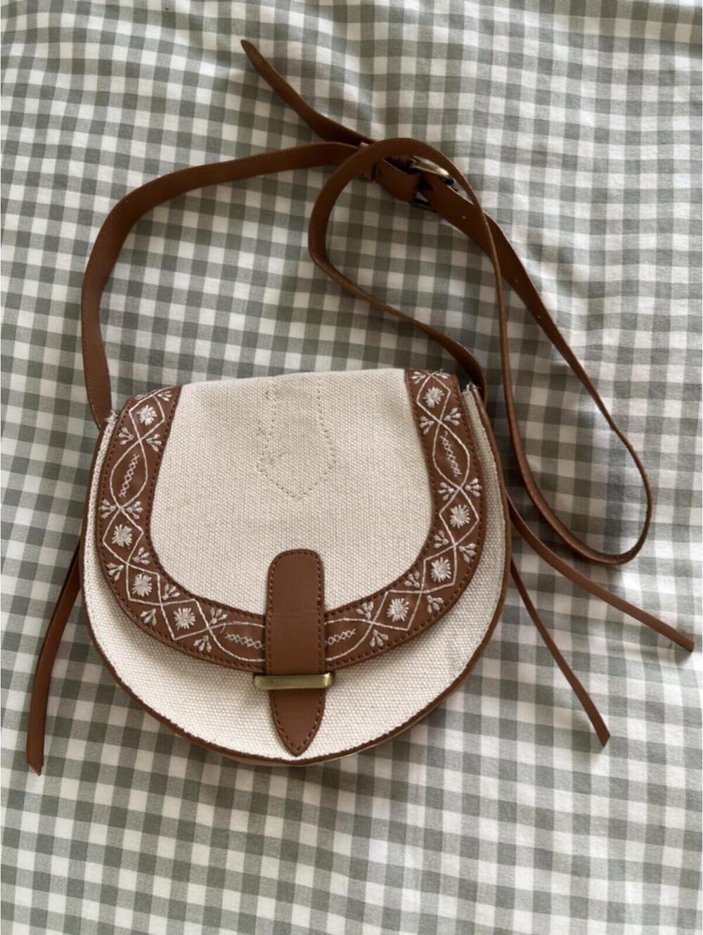 American Eagle Embroidered Boho Side Purse